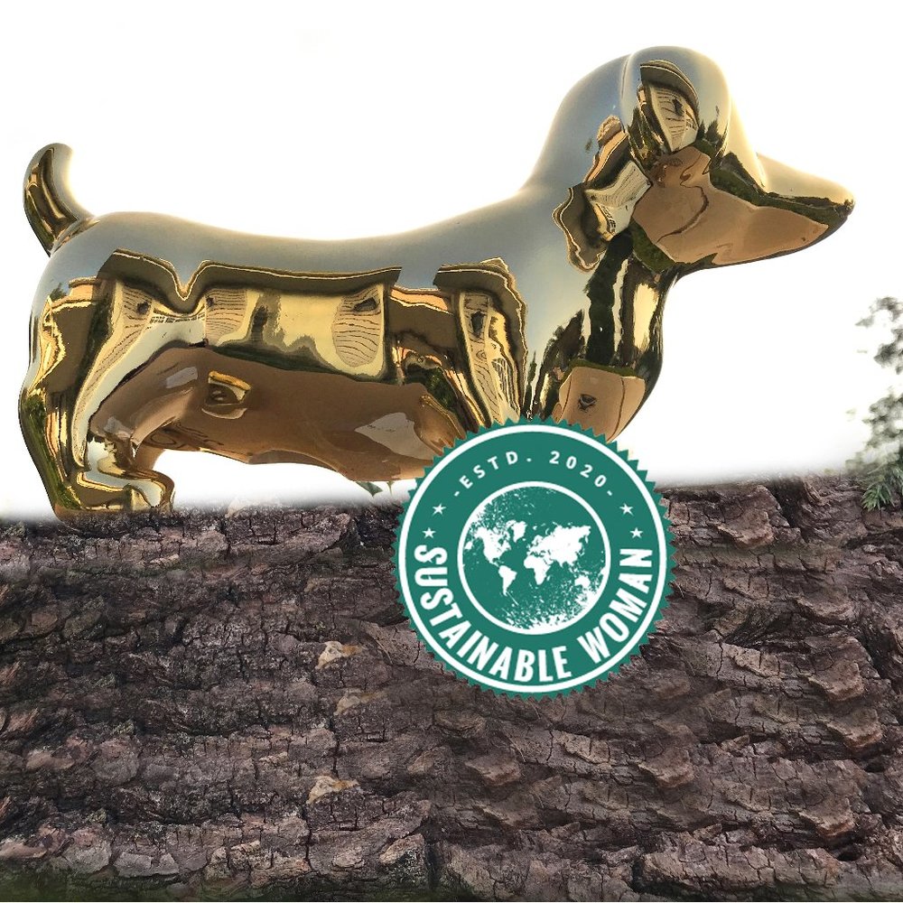 DACHSHUND Puppy Dog Memorial Pet Statue Figurine Giant Christmas Ornament Gift